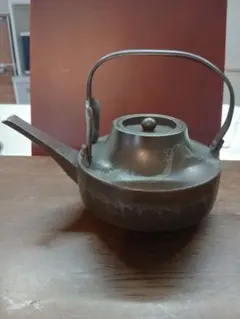 茶道具 六角形 鉄瓶 釜 蓋付き 浮き彫りデザイン - メルカリ