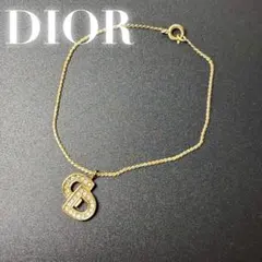 ディオール　Dior ブレスレット　ゴールド　ラインストーン　CDロゴ
