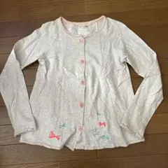 KPリボン刺繍 カーディガン 150cm