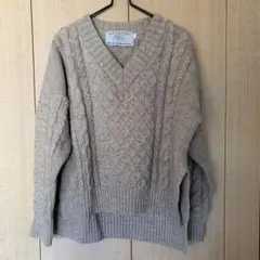 1 Oldderby Knitwear ケーブルニット　イギリス製