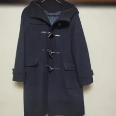 GU メンズ ダッフルコート L ネイビー フード付き 冬アウター