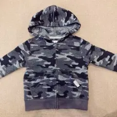 迷彩柄　裏起毛パーカー アウター 90