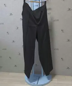 大きいサイズHina styleブラック ワイドパンツ3L