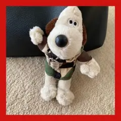 Wallace & Gromit グロミット ぬいぐるみ マスコット 迷彩服