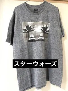 【STAR WARS】スターウォーズ　ビッグプリント　大判　ムービーティー　古着