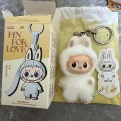 Hポップマート PIN FOR LOVE　LABUBU イニシャル Hラブブ