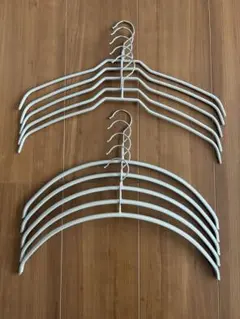 【美品】マワハンガー　エコノミック5本＋シルエット5本（計10本）シルバー