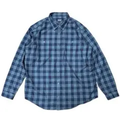 90s OLD GAP オールドギャップ ポルトガル製 ネルシャツ チェック 青