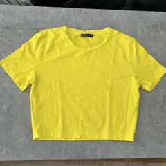 ZARA イエロー クロップドTシャツ