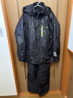 スキーウェア ブラック　上下セットL size