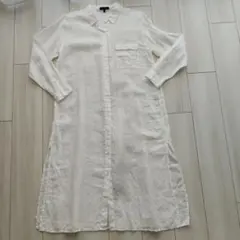 美品　BOSCH　麻　ロングシャツ　Mのサムネイル