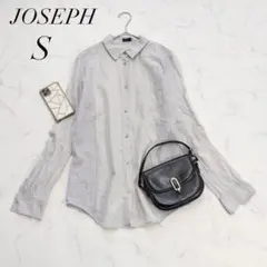 JOSEPHコットンシャツレース切替長袖ブラウスポケットナチュラルＳサイズ☘️のサムネイル