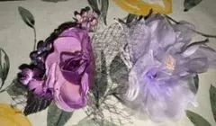 パープル　コサージュ2個 卒業式＊卒園式＊入学式＊入園式＊結婚式＊発表会