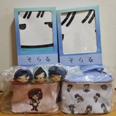 そらるはんぺんフロアマット バニティポーチ 寝そべりマスコットぬいぐるみセット