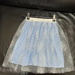 キッズ チュールスカート チュールデザイン ブル