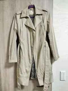 ZARA ザラ 美品 トレンチコート ベージュ M 裏地ヒョウ柄