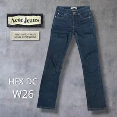極美品✨Acne Jeans アクネジーンズ HEX DC デニム W26 濃紺のサムネイル