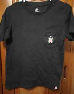 UT　ちびまる子ちゃんＴシャツ　黒　S