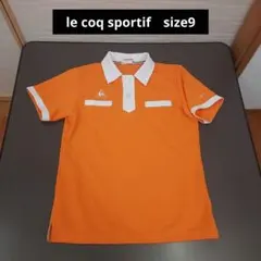 le coq sportif　半袖ポロシャツ　size9　レディースM　オレンジ