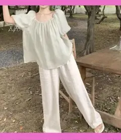 トップス　ブラウス　春　夏　オフショルダー 2way グリーン　即購入ok