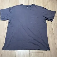 コットン100% ポケット付き Tシャツ ブルーグレー170のサムネイル