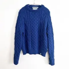 美品☆春夏☆ペレグリン PEREGRINE ケーブルニット☆M☆ビームスF別注