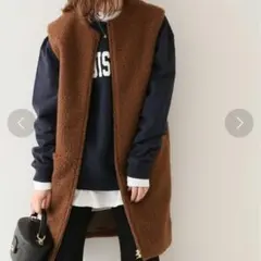 一度のみ着用ほぼ新品♡DOUDOUボアコートリバーシブル2way - メルカリ