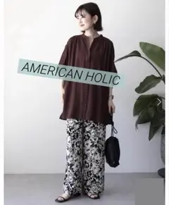 新品/AMERICAN HOLIC★【イージーケア】アソート柄パンツ　Mのサムネイル