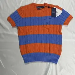 ラルフローレン　ケーブルニット半袖　M 新品未使用品