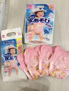ムーニー 水あそびパンツ Mサイズ ピンク 7枚