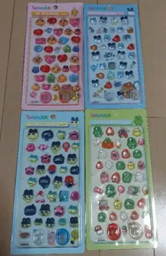 たまごっち 3Dステッカー 4シートセット ボンボンドロップシール 風