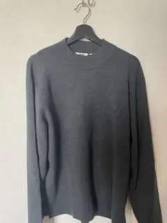 希少 XXL ビッグサイズ ユニクロU モックネック ダークグレー