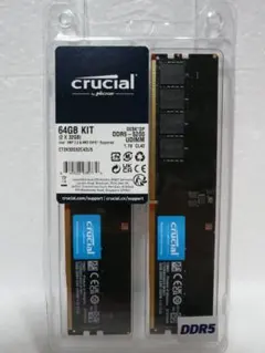 Crucial 64GB DDR5-5200 UDIMM メモリーキット