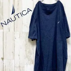 NAUTICA ワンポイントロゴ Tシャツ ブルーグレー