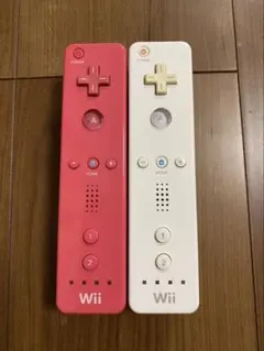 Wiiリモコン ピンク ホワイト 2個セット