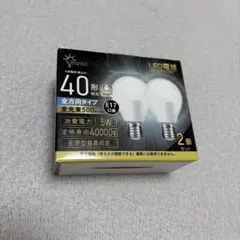 ORALUCE E17 LED電球 40W形相当 昼光色 2個セット 新品未開封