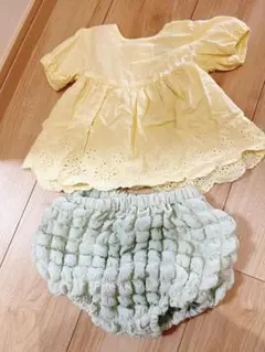 petit main トップスとボトムスセット 80