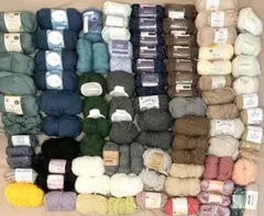 毛糸 まとめ売り ユザワヤ DAISO セリア など98玉
