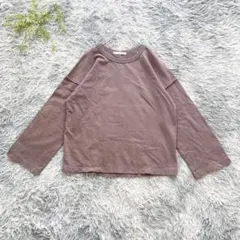 mysty woman【F】長袖 カットソー バックスリット入り くすみピンクのサムネイル
