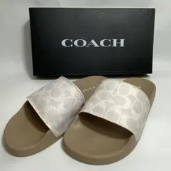 【極美品】 COACH コーチ シグネチャー サンダル スリッポン US 7のサムネイル
