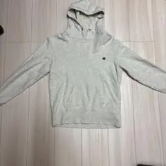 Champion グレー フード付きパーカー 160