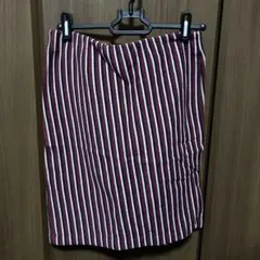 Ray BEAMS 膝丈スカート　ストライプ