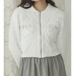 merry jenny ストーンウォッシュニットカーディガン