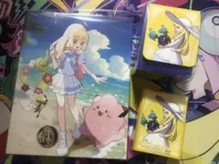 リーリエ デッキシールド&デッキケース コレクションファイル ポケモンコイン