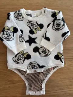 【バースデイ】 futafuta ミッキー ミニー ロンパース 70