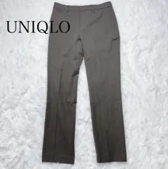極暖ユニクロ ヒートテックスマートパンツ L ブラウン センタープレススラックス