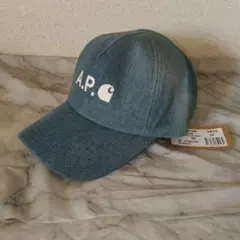 新品 A.P.C. Carhartt WIP デニムキャップ 日焼けありのサムネイル