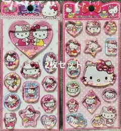 キティ シャカシャカウォーターシール 2枚セット