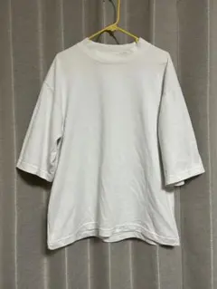 UNIQLO U エアリズムコットンオーバーサイズモックネックT Ｌサイズ　白