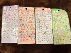 動物・キャラクター ステッカー 4シートセット